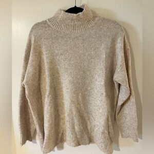 Topshop Cream Turtleneck Sweater